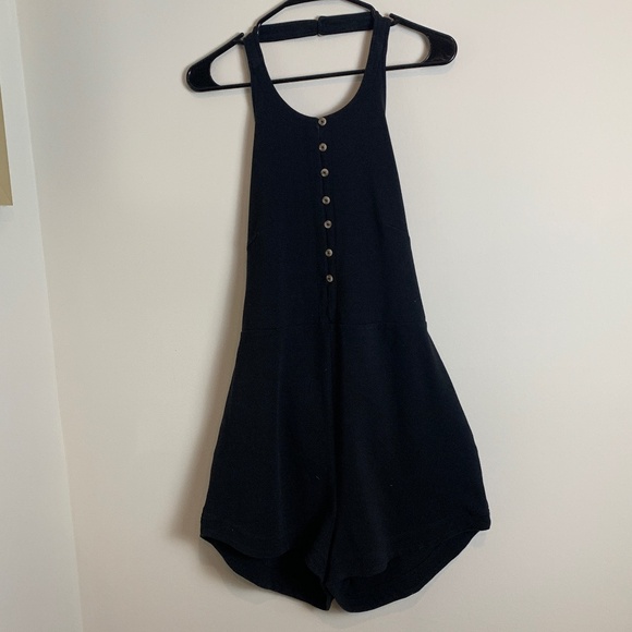 NWT FP Free People Beach Free-est Kaelyn Backless Romper Black M - Picture 4 of 9